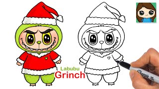How to Draw a Labubu Grinch