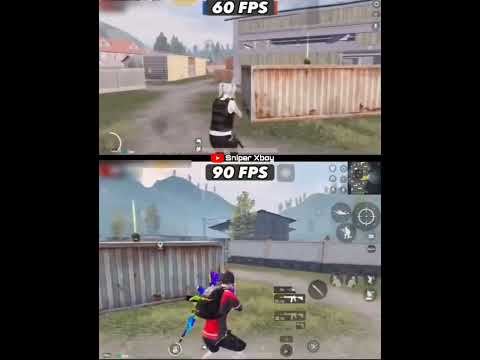 60 FPS VS 90 FPS difference in pubg mobile #shorts #pubg
