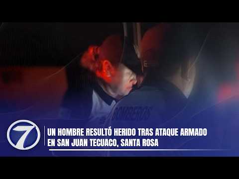 Un hombre resultó herido tras ataque armado en San Juan Tecuaco, Santa Rosa