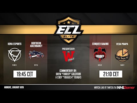Kova Esports v Northern Ascendancy & Conquer Gaming v Vesa Pompa - ECL 11 (Elite) | NHL 21 EASHL 6s