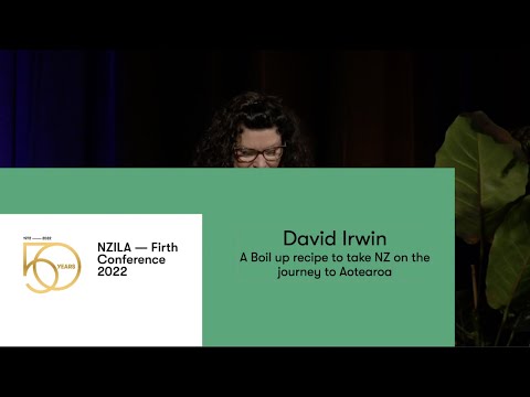 2022 NZILA Firth Conference - David Irwin
