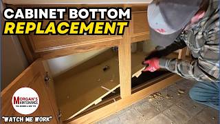 Replacing Sink Cabinet Bottom | Watch Me Work