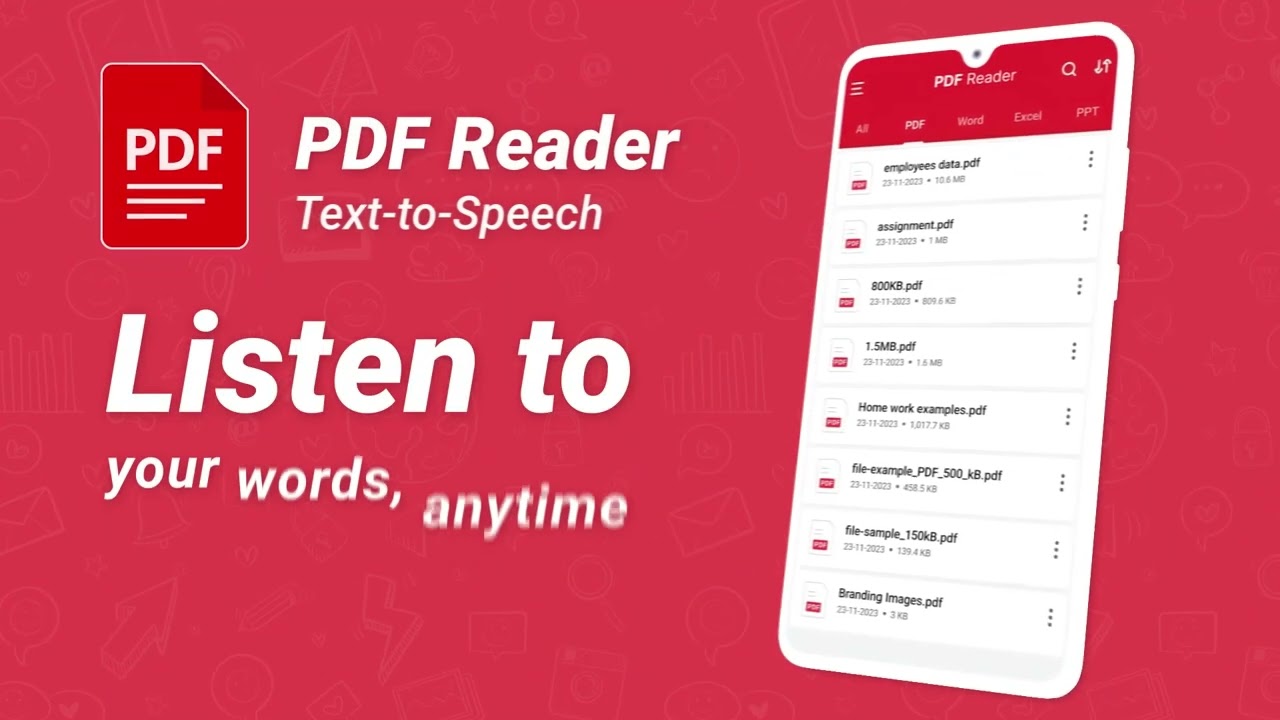 PDF Reader Text to Speech App