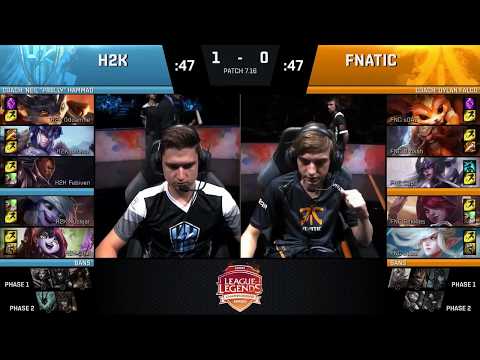 FNC vs H2K Game 2 Highlights | 2017 EU LCS Summer 3rd Place | Fnatic vs H2K