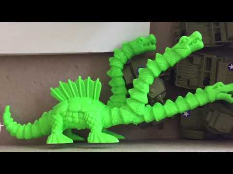 Godzilla Battles The Tricephalon Monster Playset By HG Toys 1979