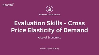 Evaluation Skills - Cross Price Elasticity