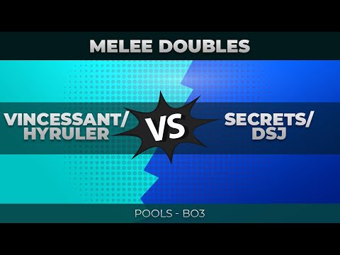 Vincessant/Hyruler vs Secrets/DSJ - Melee Doubles Pools - Low Tide City 2021
