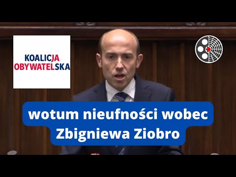 Borys Budka: Debata o przyzwoitości - wniosek o odwołanie ministra