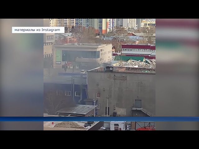 В Иркутске горит мусор