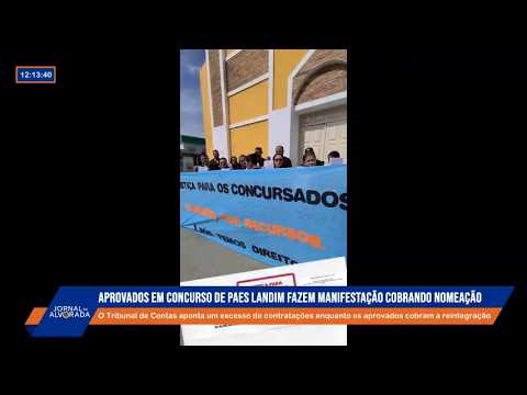 Aprovados em concurso de Paes Landim, no PIauí, fazem manifestação cobrando nomeação
