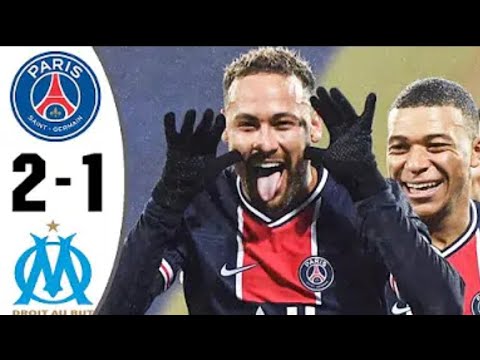 PSG VS Marseille (2 - 1) - Extended Highlight & All Goals 2021 HD