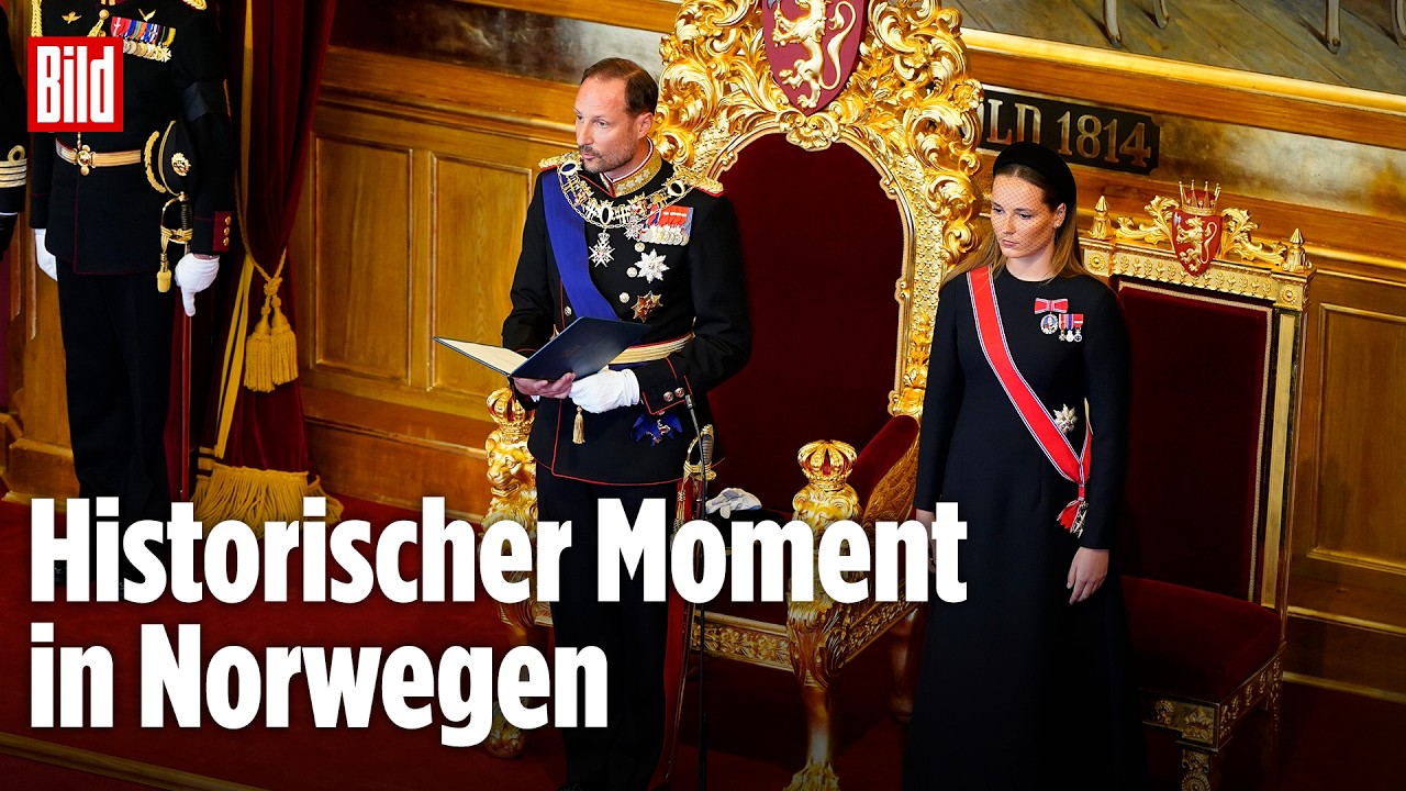 Norwegen: Haakon VIII. legt Verfassungseid ab