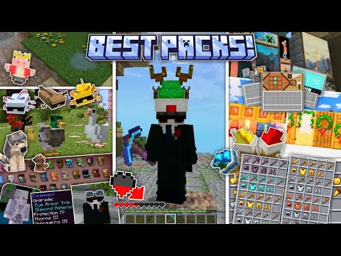 These 30 SURVIVAL Packs IMPROVE Minecraft Bedrock! (Better MCPE 1.21+)