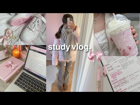 STUDY VLOG! school days in my life, thrift shopping + more