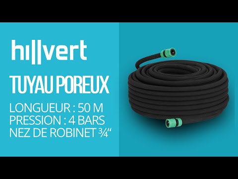 Vidéo - Tuyau poreux 50 m + Nez de robinet