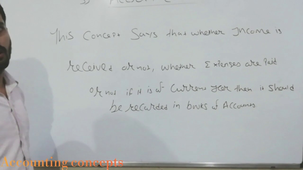 Accounting concepts | Accrual concept