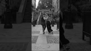 Veronica Toumanova and Asya Moiseeva dancing tango in Montmartre