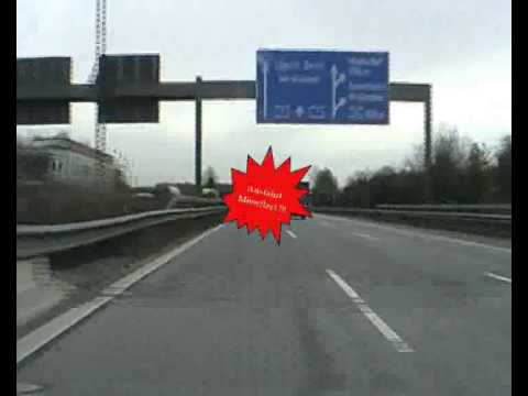 Autobahn Lüneburg nach Hamburg Moorfleet IKEA - A250 / A1 (time laps driving)