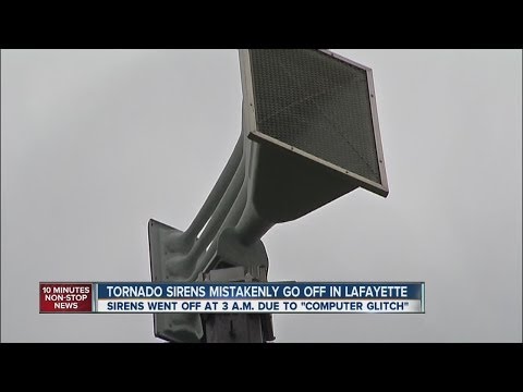 Tornado sirens inadvertently activated at 3 a.m.