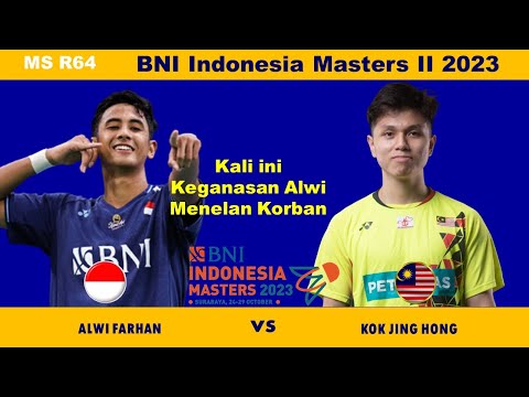 Alwi FARHAN (INA) vs KOK Jing Hong (MAS) |BNI Indonesia Masters II 2023