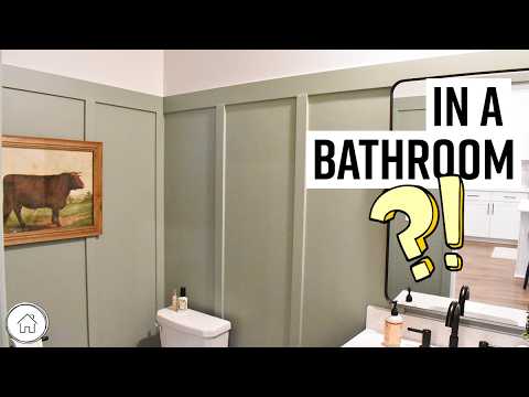 How to board and batten walls - DIY any room even a bathroom!