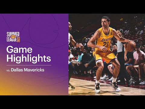 HIGHLIGHTS | Cole Swider (16 pts, 4-6 3pt) vs Dallas Mavericks | Lakers Summer