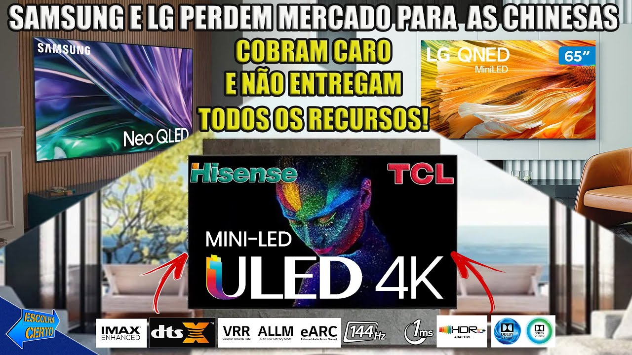 SAMSUNG AND LG LOSE MARKET TO CHINESE COMPANIES TCL AND HISENSE