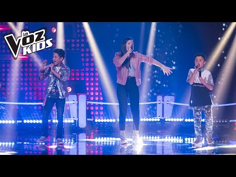 YouJuand, Karla y Juanse cantan Robarte un Beso – Batallas | La Voz Kids Colombia 2018