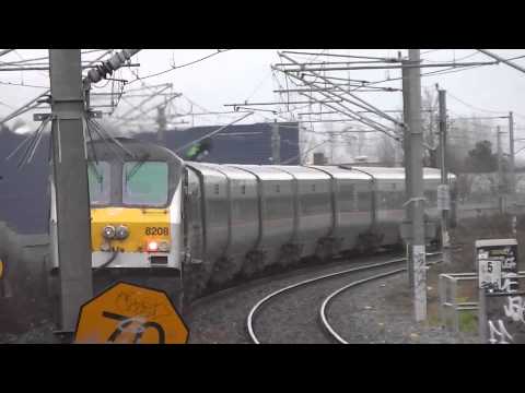 NIR class 201 (8208) + Mk3 Enterprise - Humpback Bridge