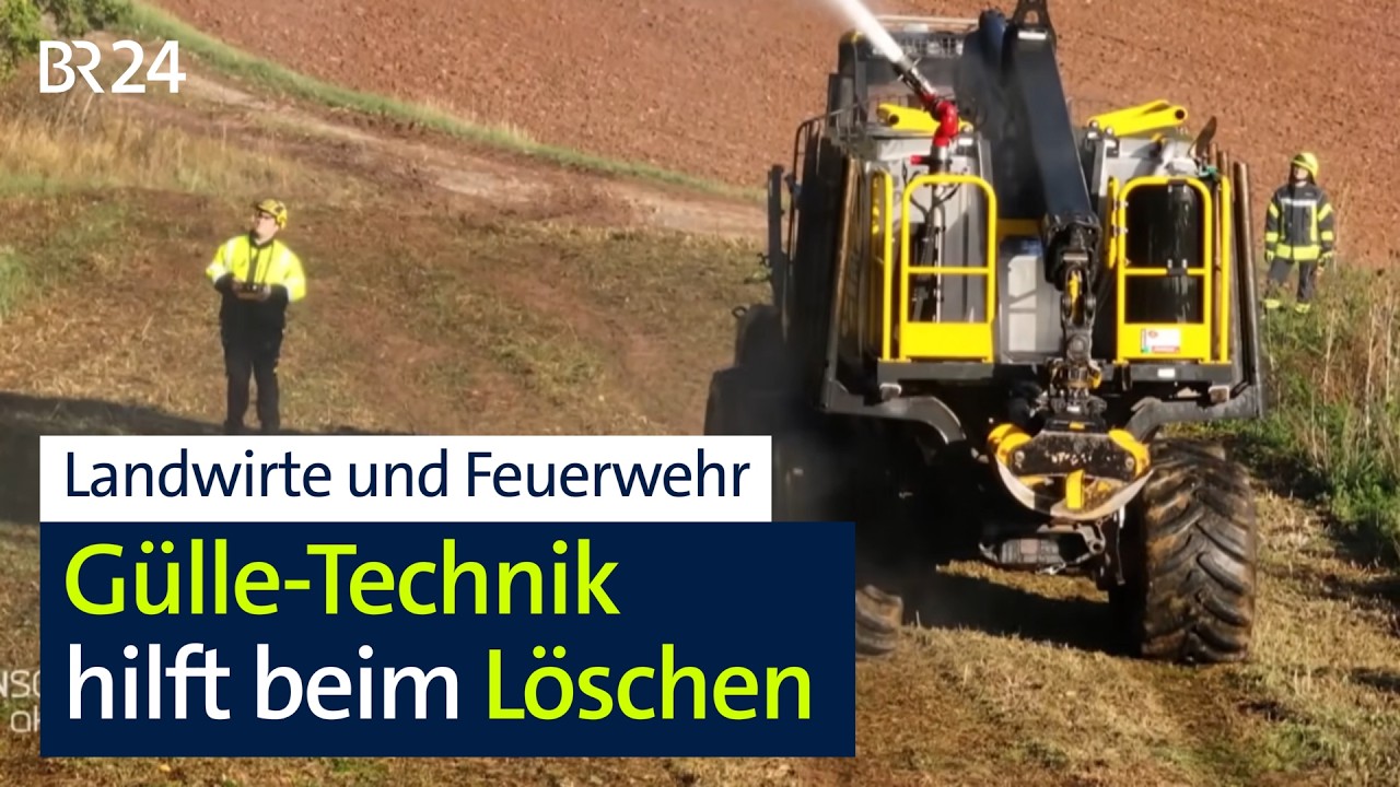 Testlauf: Bauern unterstützen Feuerwehr | BR24