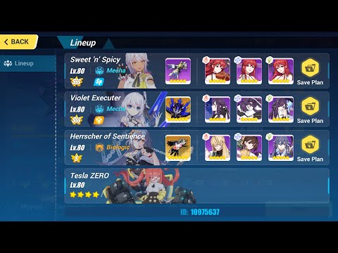Honkai Impact 3 - Nirvana D445 DXY 714pts (Carole, TP, HoS) Tesla 4*