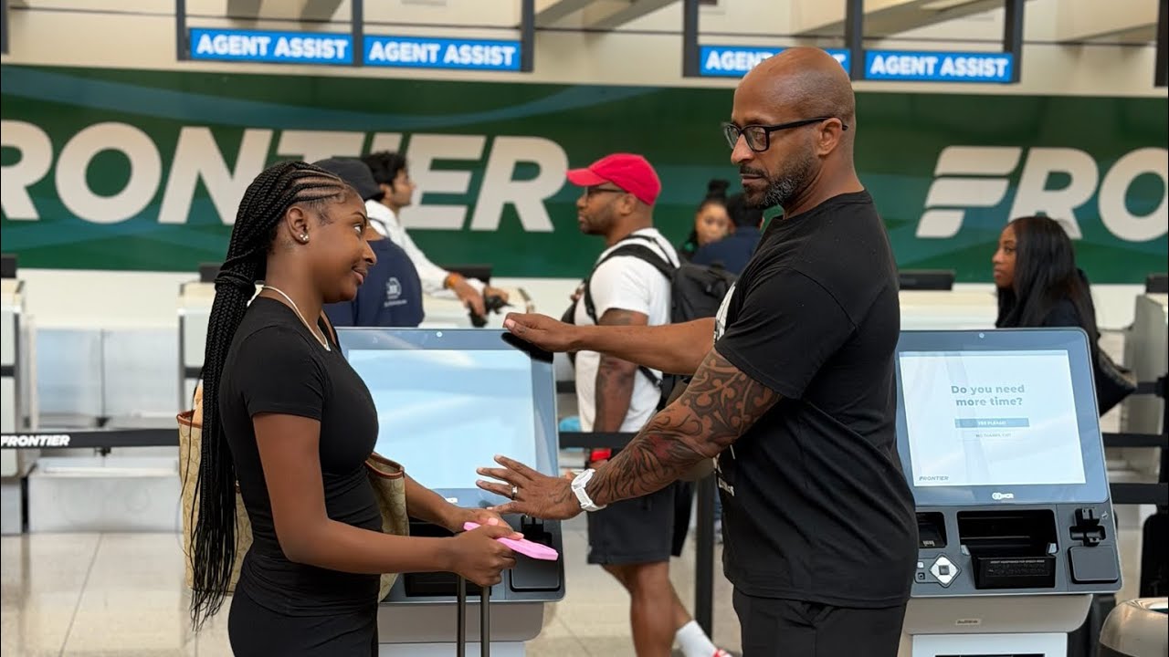 Larry drops Brooke off to the airport and asks if shes sure she wants to do this and Sharra walks up