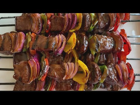Recipe | Hoisin Grilled Beef & Veggie Skewers