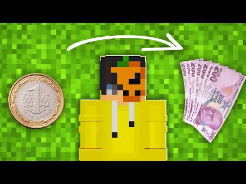 24 SAATTE 1 TLYİ 1000 TL YAPMAK!! 💸 - MİNECRAFT