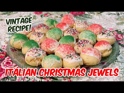 Traditional Italian Christmas Jewels Cookies Recipe - Vintage Christmas Cookie Recipe