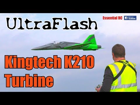 UltraFlash turbine sport jet MAIDEN FLIGHT (Kingtech K210 turbine jet engine)