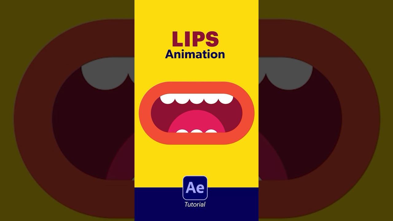 Mouth Rigging Animation Tutorial #aftereffects