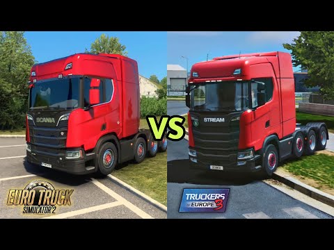 🚚Truckers Of Europe 3 vs Euro Truck Simulator 2 - Similar Things