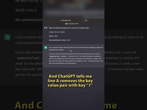 ChatGPT vs Dictionary in Swift thumbnail