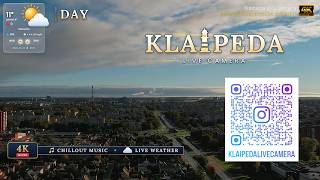 4K LIVE Klaipeda, Lithuania ☀️ Study & Lofi Music | Cloudy Harbor