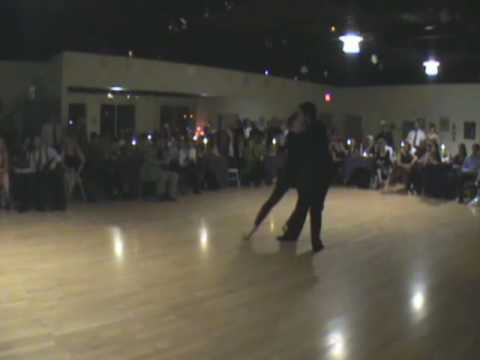  Jennifer Bratt  and  Ney Melo  are  dancing  to  the  tango  "  Infamia  "