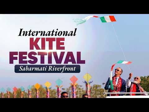 LIVE: PM Modi, German Chancellor take part in International Kite Festival at Sabarmati Riverfront