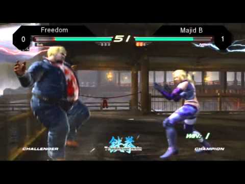 TekkenArabia T4 -  Freedom (Bob, Bruce)  vs.  Majid B (Nina) - Round 16  W