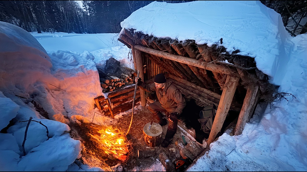 My Shelter Was Buried in Snow… I Had to Stay There Alone Overnight
