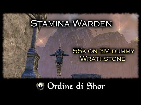 Wrathstone | Warden Stamina DPS | 55k on dummy | Who needs sharp daggers??
