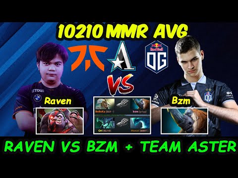 Raven vs Bzm OG FNATIC Team Aster Stacked - TI11 BattleGround Dota 2 pro Gameplay