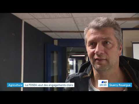 France 3 Quercy Rouergue 19/20 -  Agriculture : la FDSEA veut des engagements clairs