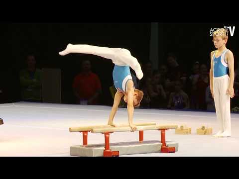 Auftritt Sächsische Meister Turnen Eric Pohl & Maximilian Krasse (SC Riesa) beim Sachsenpokal 2012