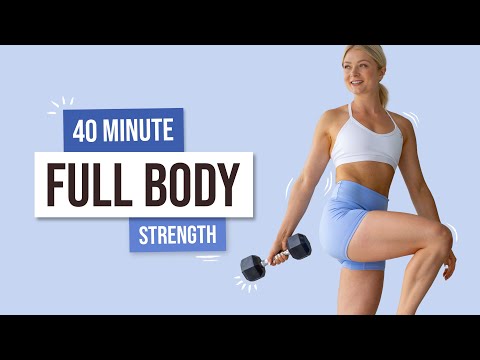 40 MIN INTENSE STRENGTH Workout - With Weights, Full Body, No Repeat exercises