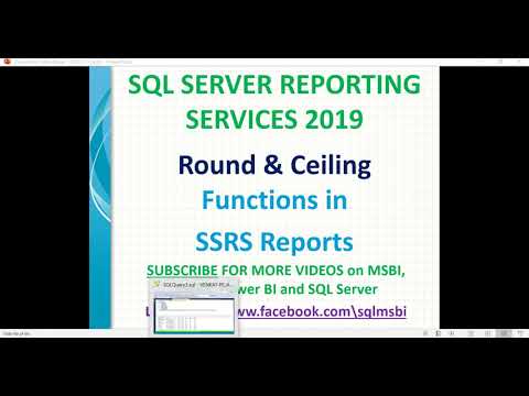 SSRS Expressions | Ceiling and Round Function in SSRS | SSRS Ceiling | Round | SSRS Functions